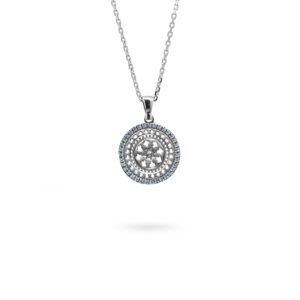 Collana Minimal Rosone Santa Maria Assunta Palermo argento Ellius