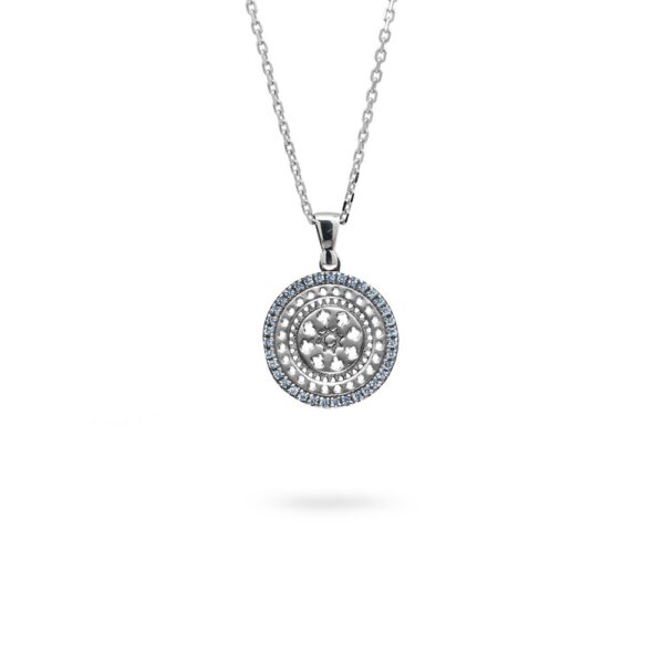 Collana Minimal Rosone Santa Maria Assunta Palermo argento Ellius