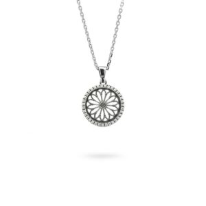 Collana Minimal Rosone Santuario San Mauro Sorgono argento Ellius