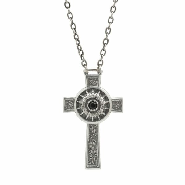 Collana Natività Croce Uomo gioielli argento Ellius