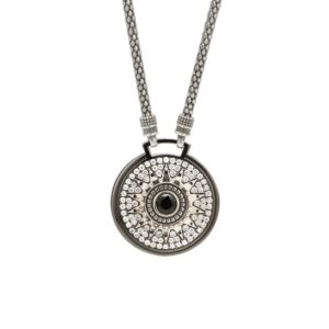 Collana Natività pietre bianche gioiello argento Ellius