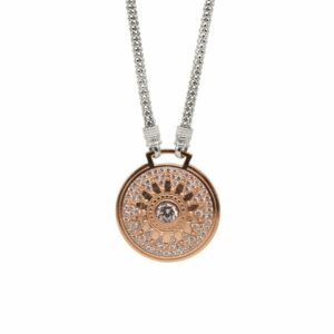 Collana Natività pietre bianche rosè donna gioielli Ellius