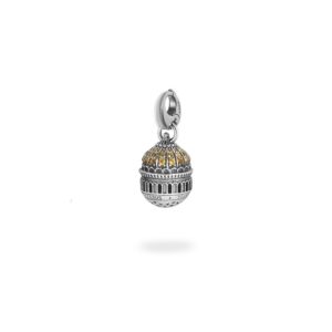 Charm Cupola Cristo Salvatore Mosca Gioielli Argento Ellius Moschettone