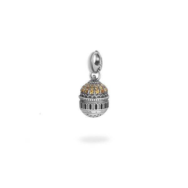 Charm Cupola Cristo Salvatore Mosca Gioielli Argento Ellius Moschettone