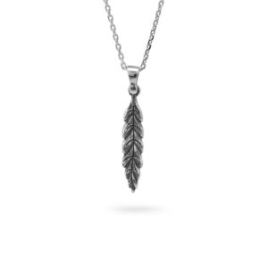 collana foglia alloro mitologia ellius gioielli argento