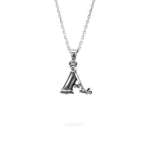 collana lettera A argento ellius gioielli