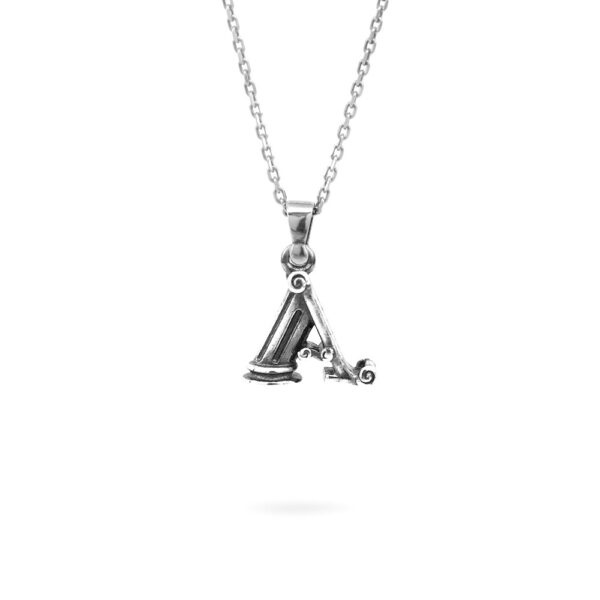 collana lettera A argento ellius gioielli