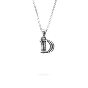 collana lettera D argento ellius gioielli