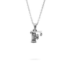 collana lettera F argento ellius gioielli