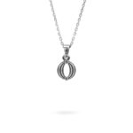 collana lettera O argento ellius gioielli