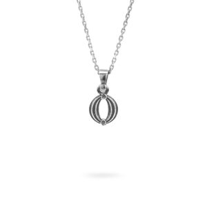 collana lettera O argento ellius gioielli
