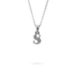 collana lettera S argento ellius gioielli