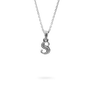 collana lettera S argento ellius gioielli