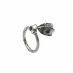 Anello Portafortuna Capri Pietre Fumè argento gioielli Ellius