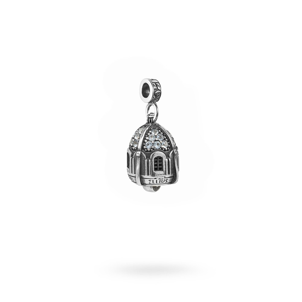 Charm Portafortuna Capri Pietre Azzurra maglina gioielli argento Ellius