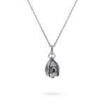 Collana Portafortuna Capri Celeste donna Gioielli argento Ellius
