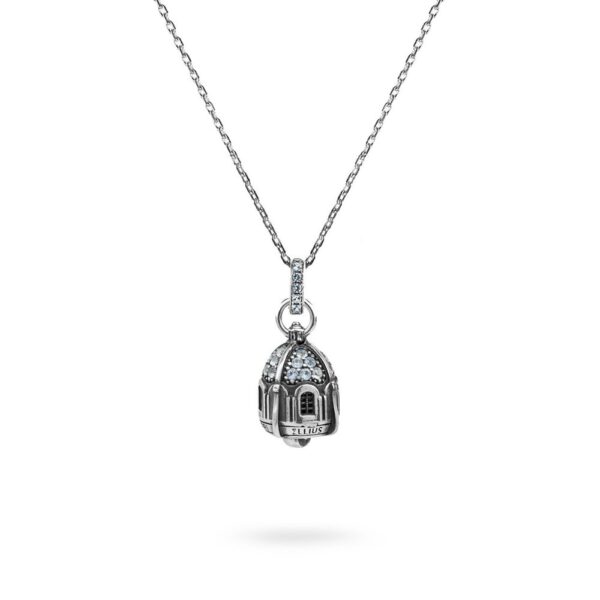 Collana Portafortuna Capri Celeste donna Gioielli argento Ellius