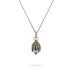Collana Portafortuna Capri Giallo donna Gioielli argento Ellius