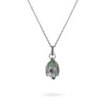 Collana Portafortuna Capri Verde donna Gioielli argento Ellius