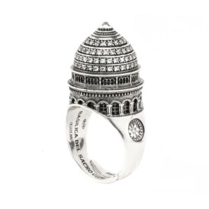 Anello Cupola Basilica Sacro Cuore Parigi gioielli argento Ellius