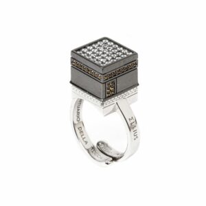 Anello Cupola KABA Mecca gioielli argento Ellius