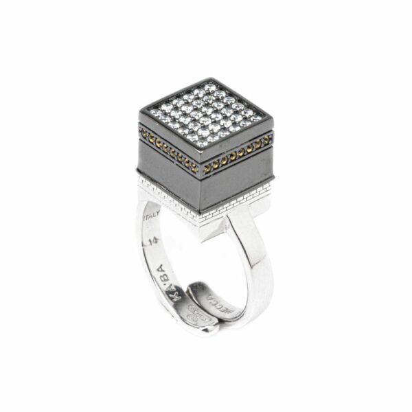 Anello Cupola KABA Mecca no porta gioielli argento Ellius