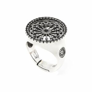 Anello Rosone Santa Maria Assunta Modena gioielli argento Ellius