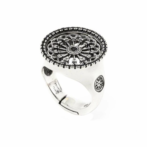 Anello Rosone Santa Maria Assunta Modena gioielli argento Ellius
