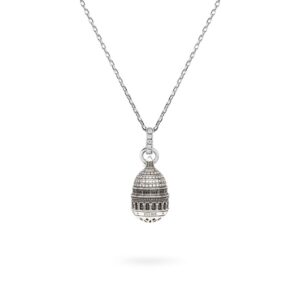 Collana Cupola Minimal Sacro Cuore Parigi gioielli argento Ellius