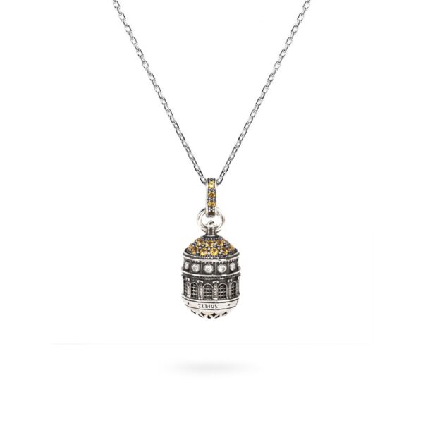 Collana Cupola Santuario Tindari Messina gioielli argento Ellius