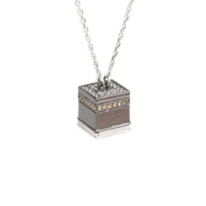 Collana Cupole minimal KABA Mecca no porta gioielli argento Ellius