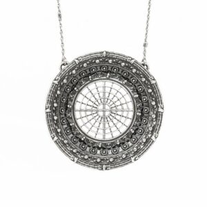 Collana Rosone Basilica Santa Croce Lecce gioielli argento Ellius