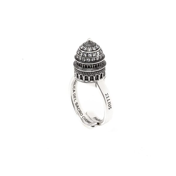 Anello Cupola Minimal Basilica Sacro Cuore Parigi gioielli argento Ellius