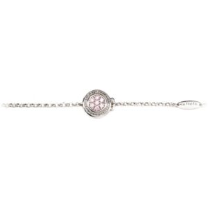 Bracciale bambina Natività rodio pietre rosa gioielli argento Ellius fronte