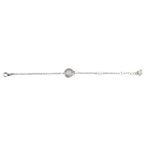 Bracciale bambino Natività rodio pietre bianche gioielli argento Ellius