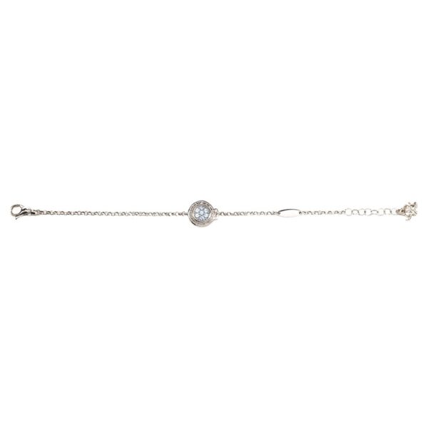 Bracciale bambino Natività rodio pietre celesti gioielli argento Ellius