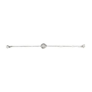 Bracciale neonato Natività rodio pietre bianche gioielli argento Ellius