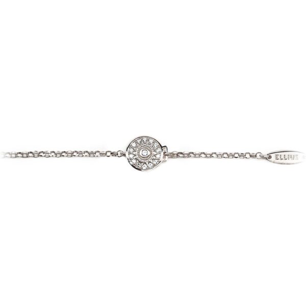 Bracciale neonato Natività rodio pietre bianche gioielli argento Ellius retro