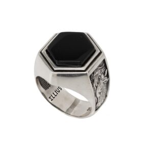 anello argento cavallo uomo cavaliere ellis gioielli