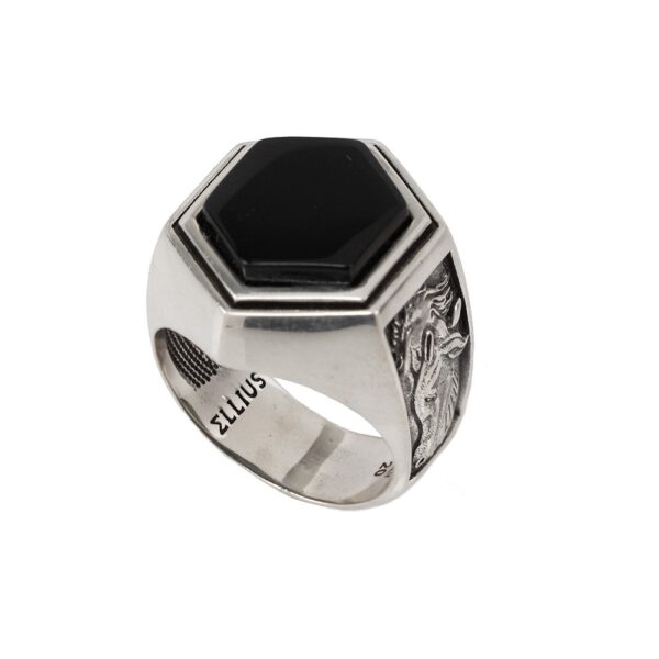 anello argento cavallo uomo cavaliere ellis gioielli