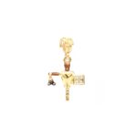 Charm buratto giostra saracino argento dorato