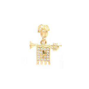charm chiarina giostra saracino argento dorato ellius
