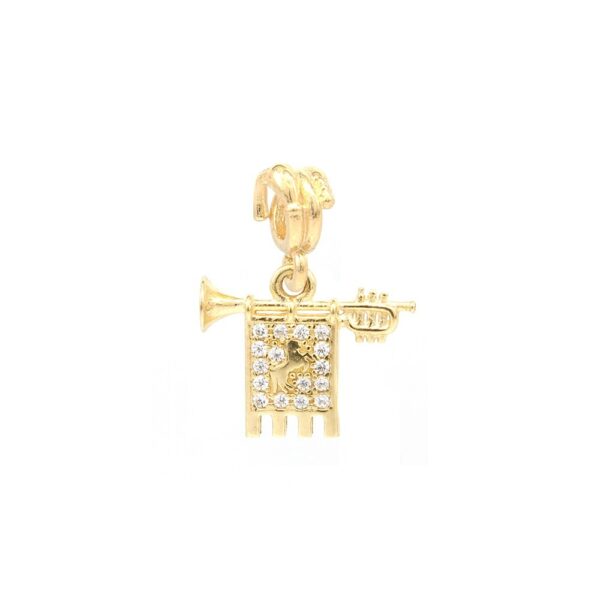 charm chiarina giostra saracino argento dorato ellius