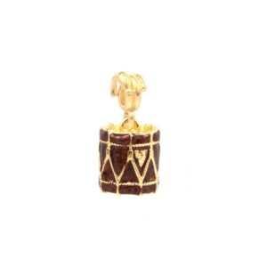 Charm tamburo argento dorato