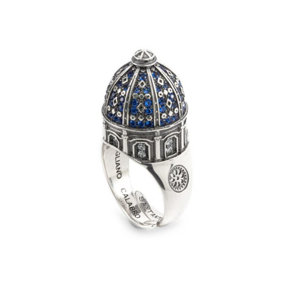 Anello Cupola Sant'Antonio Corigliano Cosenza gioielli argento Ellius