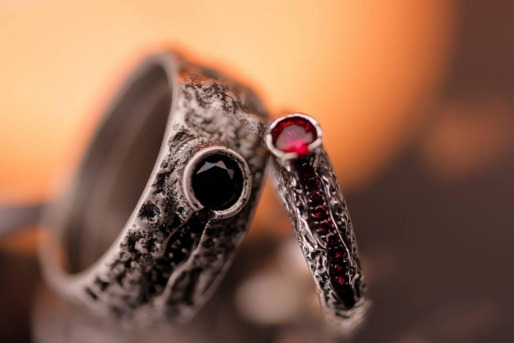Vulcan ring men and women silver jewel Ellius