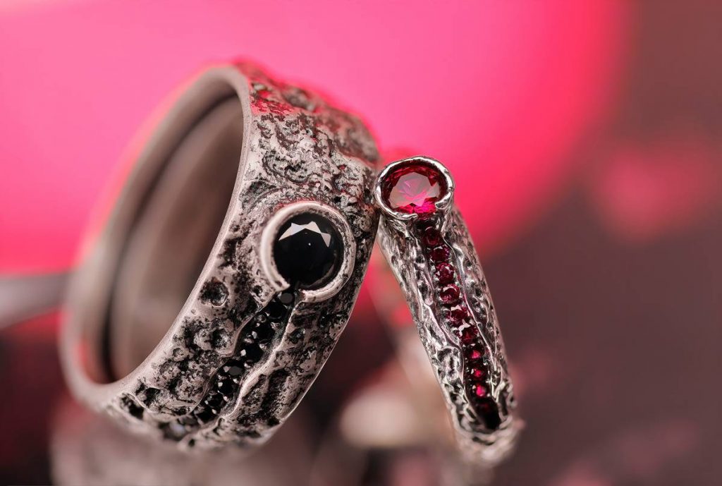 Vulcan ring men and women silver jewel Ellius