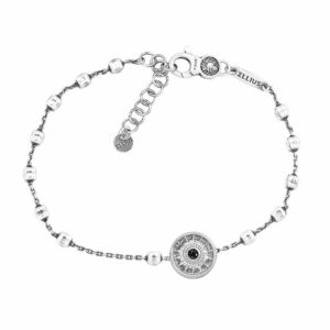 Bracciale Natività Rosario Stella pietra nera Uomo gioielli argento Ellius