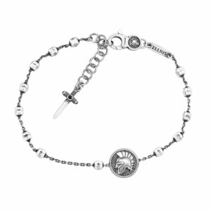 Bracciale Rosario Gladiatore Uomo gioielli argento Ellius