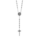 collana rosario gladiatore elmo uomo argento ellius